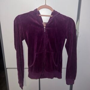 Juicy Couture Deep Purple Velour Jacket